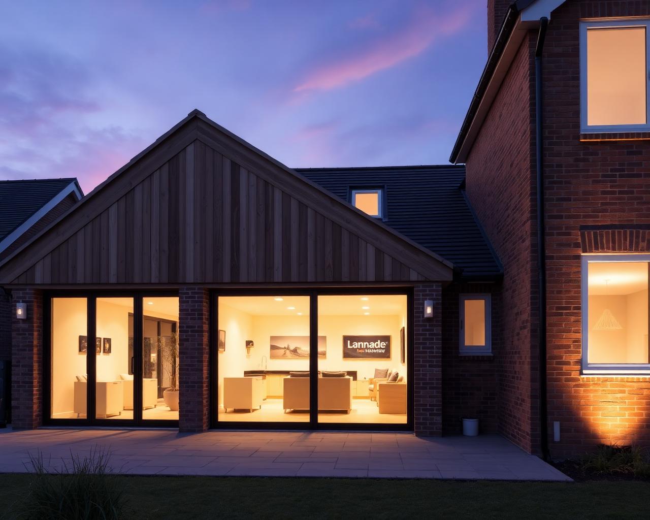 Contemporary rear extension by Grant Construction